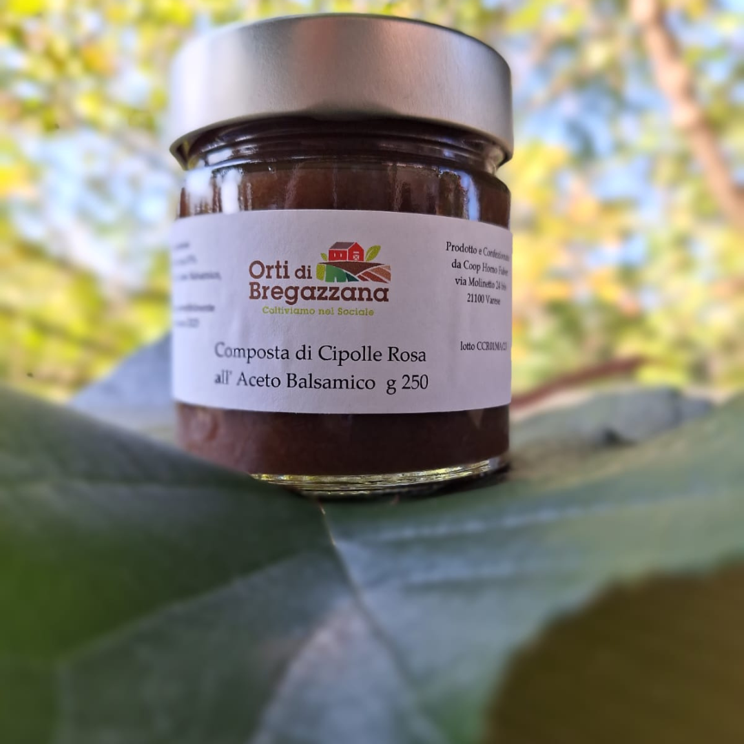 Composta di cipolle rosa aromatizzata