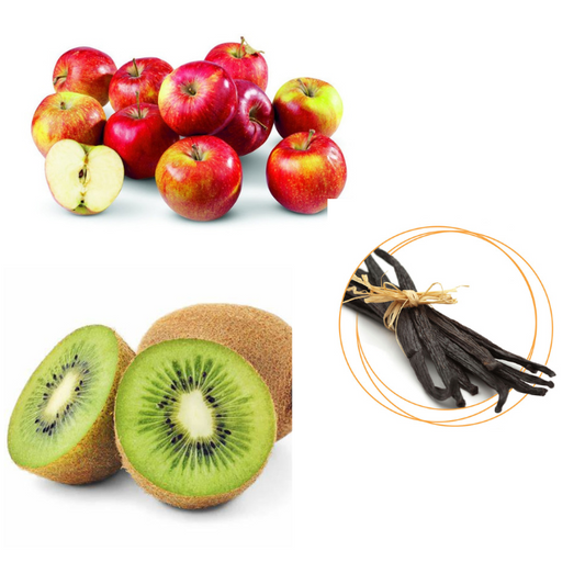 Composta kiwi,mele,vaniglia