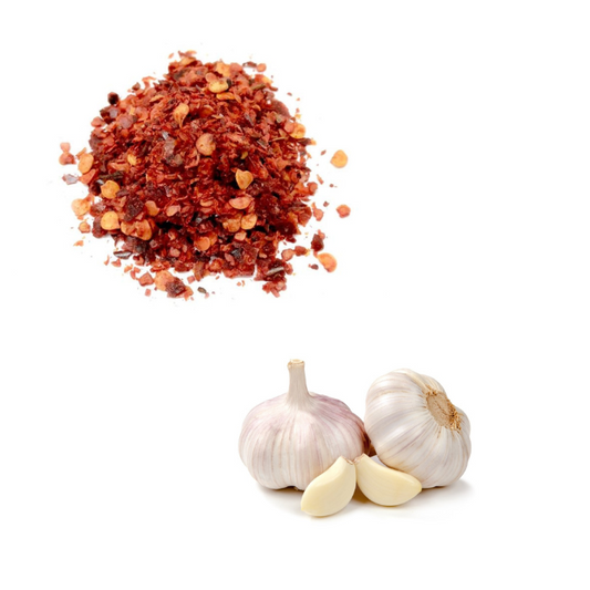Sale aromatico aglio e peperoncino